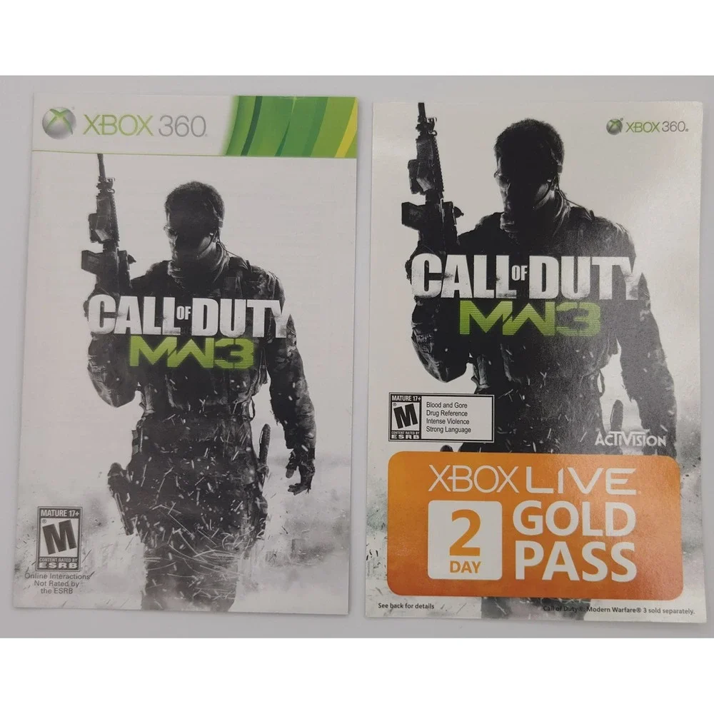 Call of Duty Modern Warfare 3 - Xbox 360 - Authentic - CIB w/ Insert - Tested